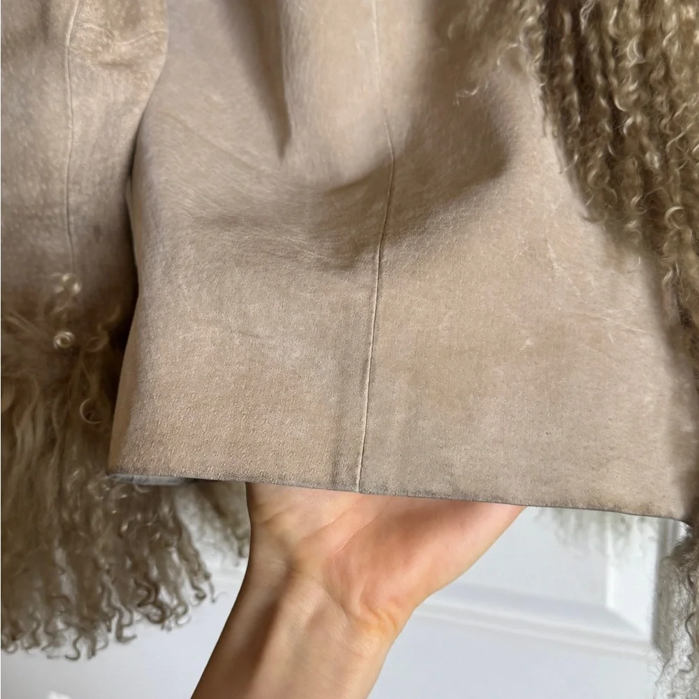 Mongolian fur jacket - Picture 4 of 8